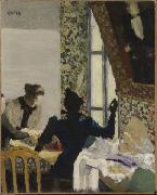 Edouard Vuillard L'Aiguillee painting